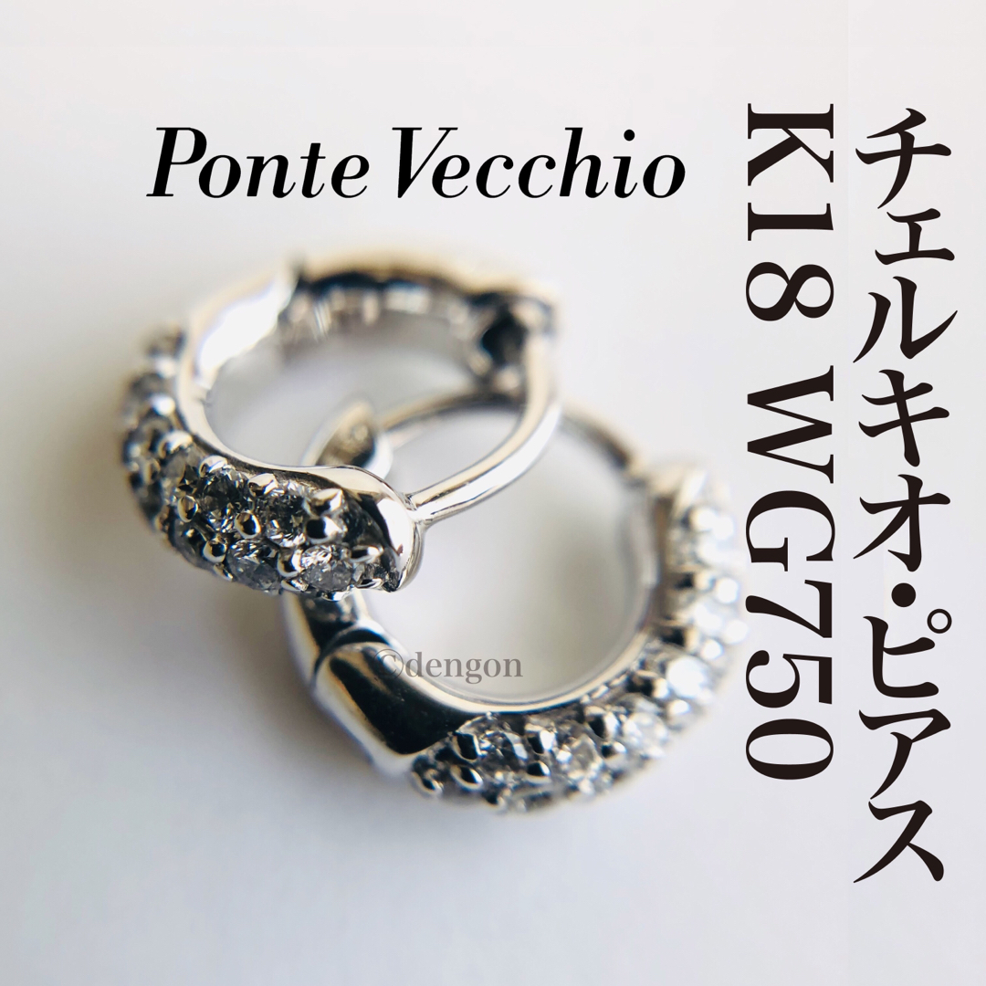 PonteVecchio - ポンテヴェキオ チェルキオ フープ ピアス K18WG ...