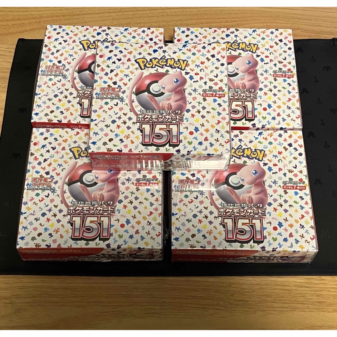 新品未開封品】ポケモンカード151ボックス5つ シュリンク付き | www