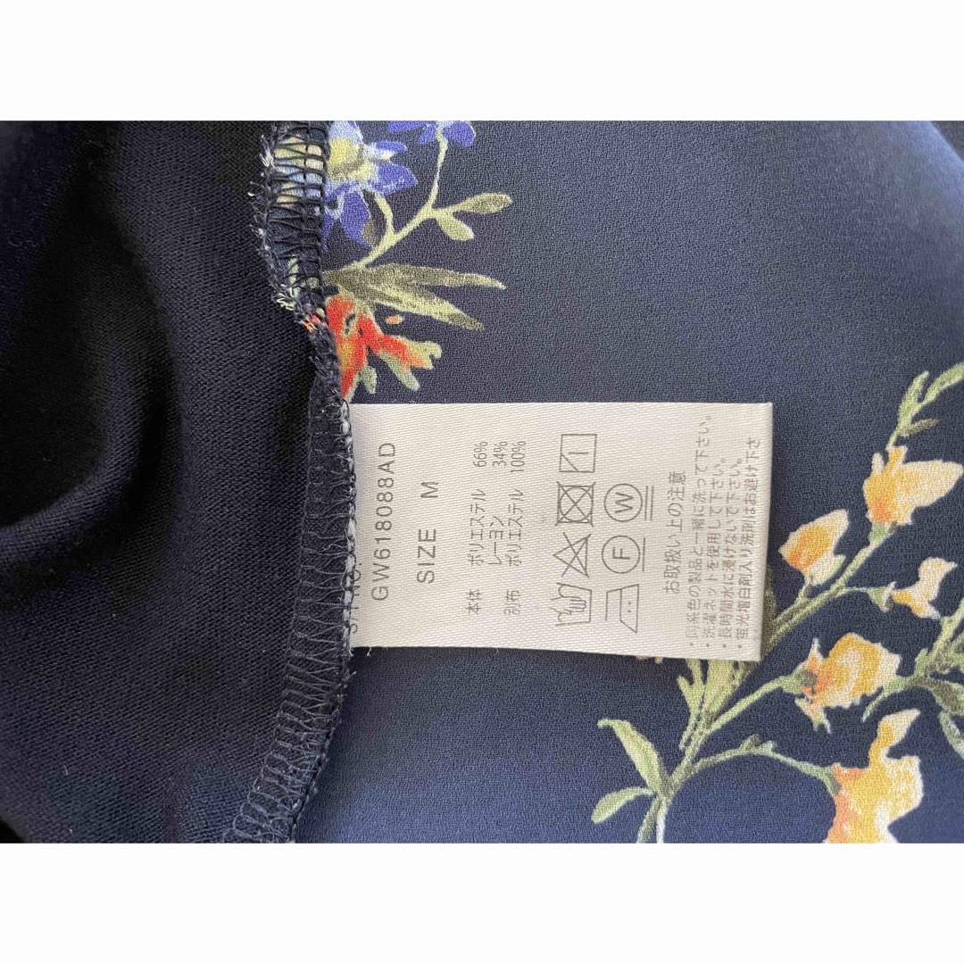 GLOBAL WORK 紺のバック切り替えプリントTシャツの通販 by ゆっきー's shop｜グローバルワークならラクマ
