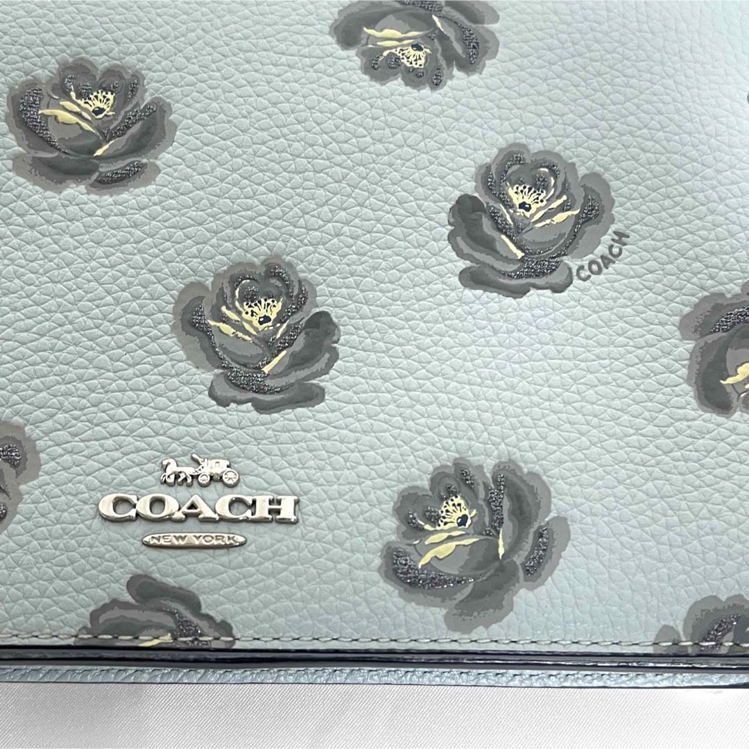 COACH コーチ　Sky Rose Print ウォレット ショルダーバッグ 3