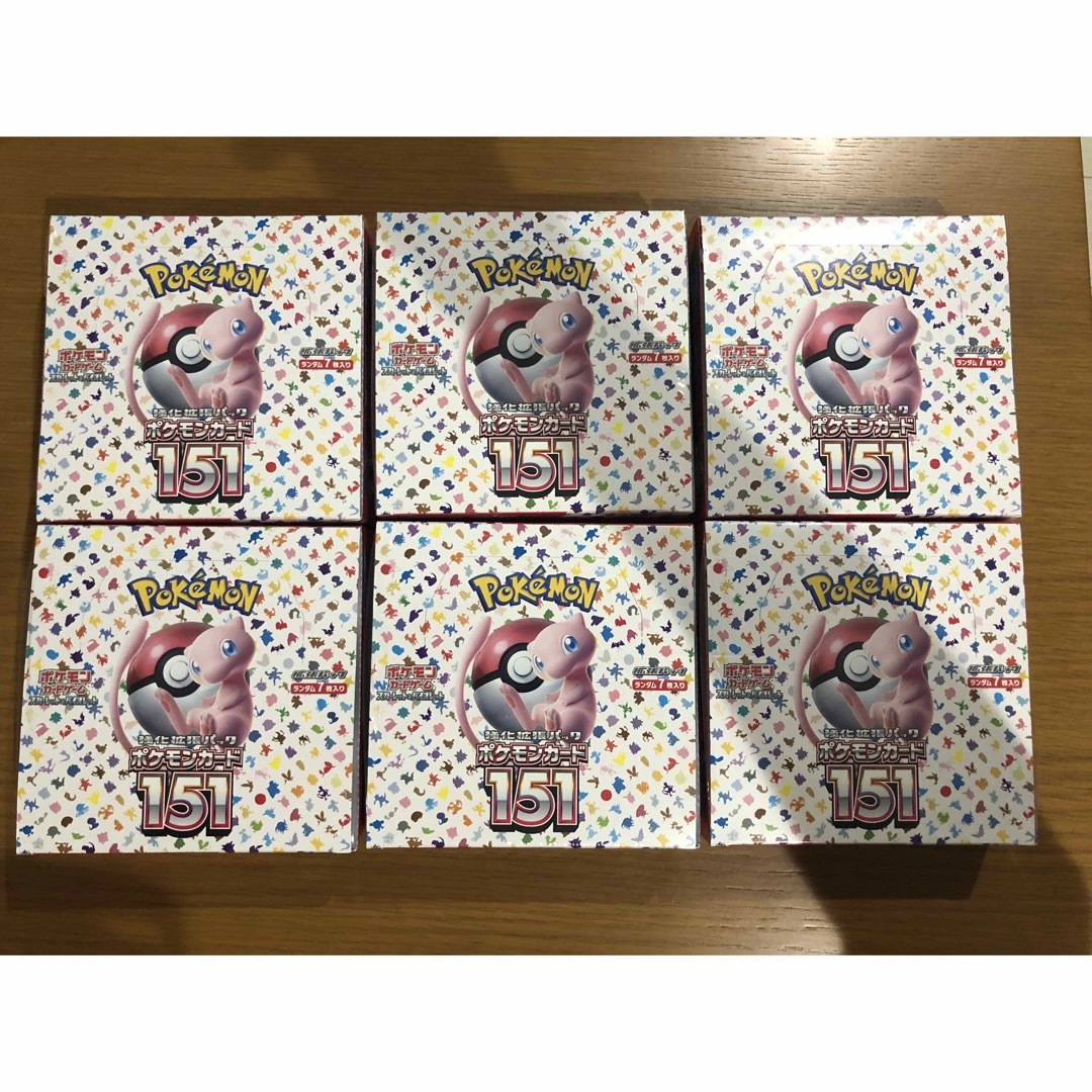 ポケモンカード ポケカ 151   6BOX 新品未開封シュリンク付き