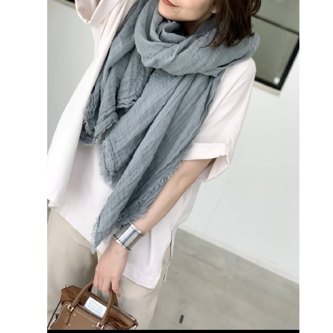 L'Appartement DEUXIEME CLASSE(アパルトモンドゥーズィエムクラス)のいゆは様 ご専用☆MAISON DE VACANCE☆新品Linen stole レディースのファッション小物(ストール/パシュミナ)の商品写真