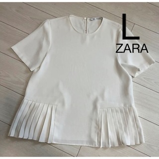 ザラ(ZARA)のザラ ZARA サイドプリーツ ブラウス(シャツ/ブラウス(半袖/袖なし))