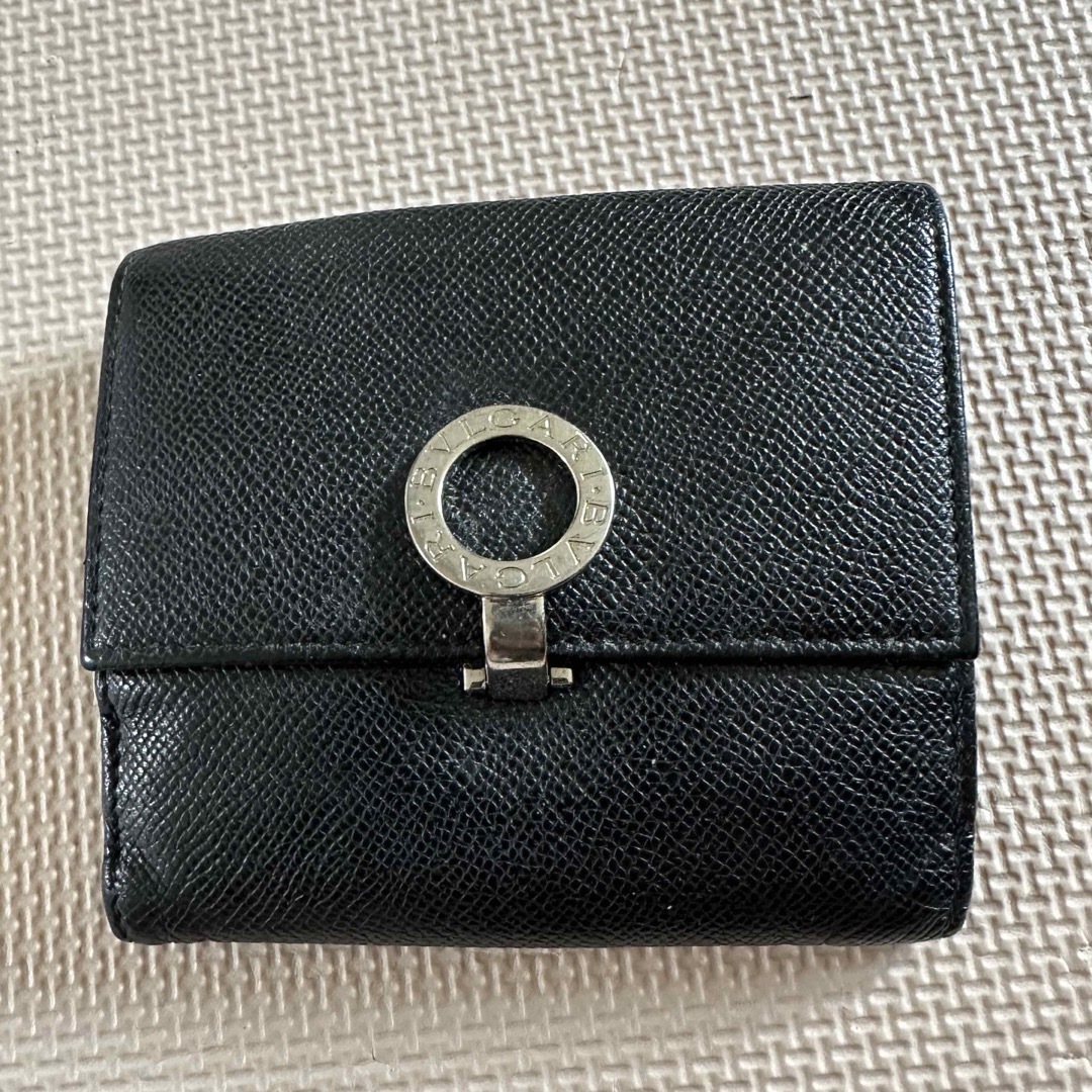 BVLGARI(ブルガリ)のブルガリ　折り財布　ブラック　レザー メンズのファッション小物(折り財布)の商品写真
