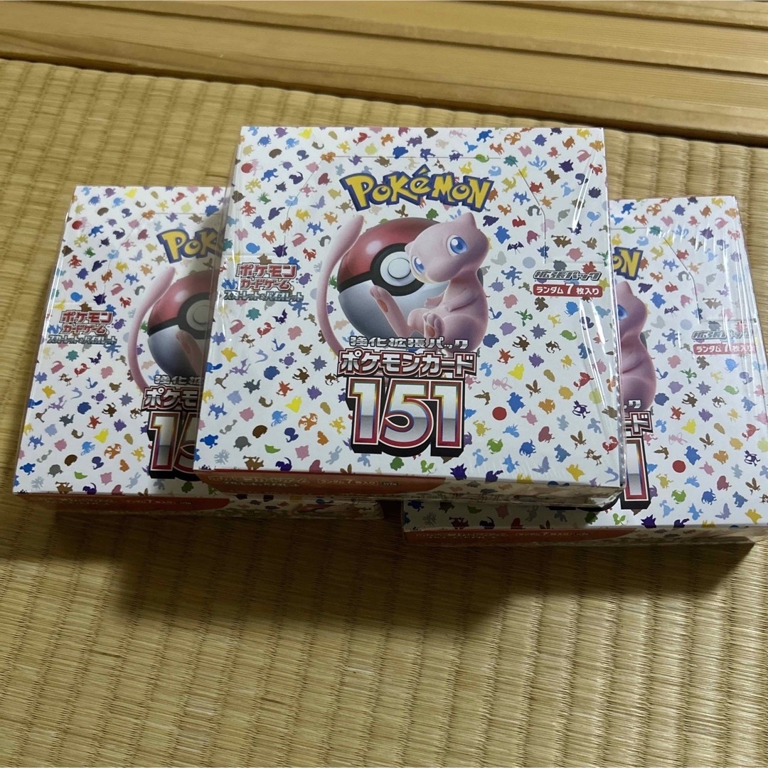 39300円 シュリンク付き 3BOX ポケモンカード 151 reduktor.com.tr