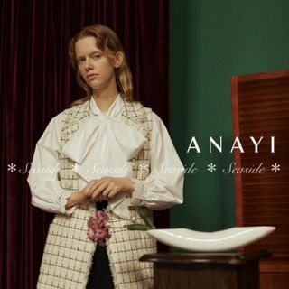 ANAYI - 美品♡22年新作 アナイ ボウタイブラウス 定価41,800円 完売品