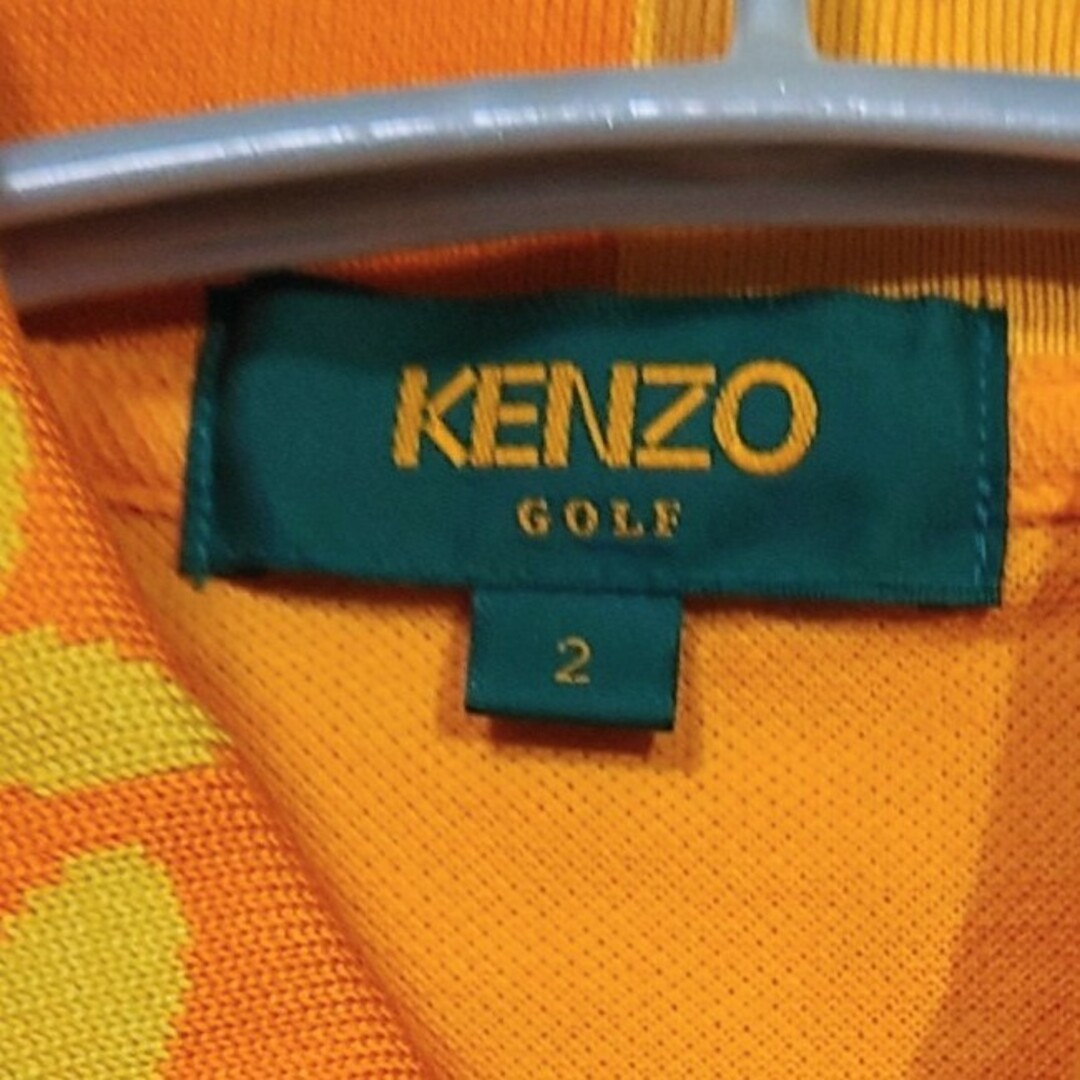 KENZO - 新品 未使用 KENZO GOLF ポロシャツ 半袖 オレンジ サイズ2の