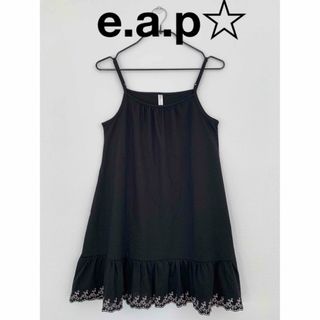 イーエーピー(e.a.p)のe.a.p☆ブラックキャミソールワンピ+ archives☆3色キリカエトップス(ミニワンピース)