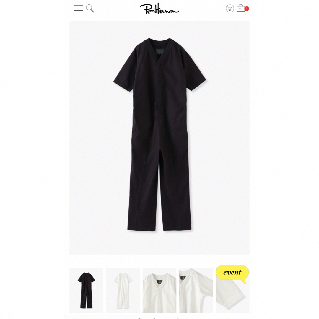 Ron Herman - 新品タグ付き RH Vintage Collarless All in One の通販