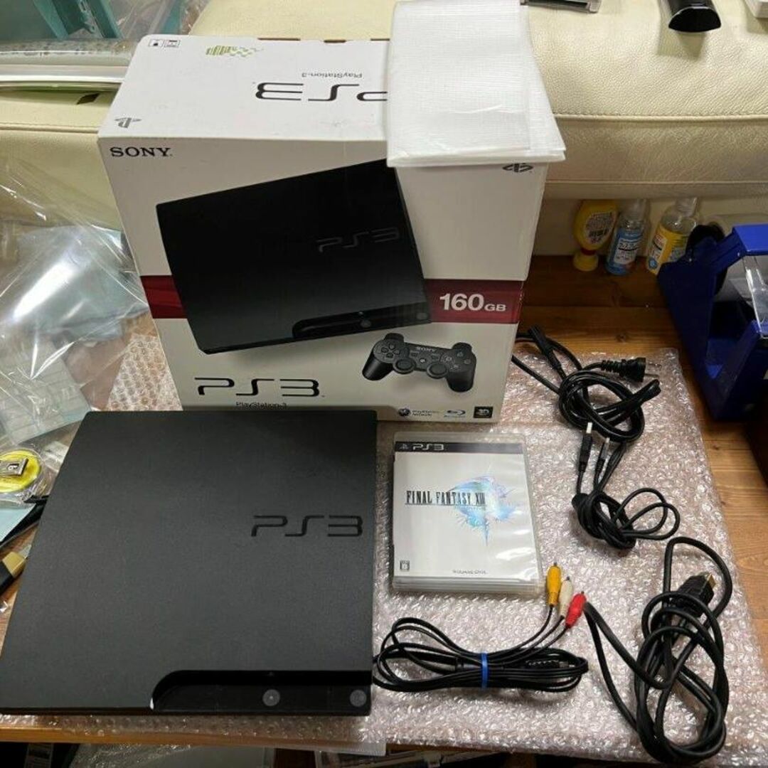 PS3 CECH-3000A 本体 スリム型 チャコールブラック 160Gb コのサムネイル