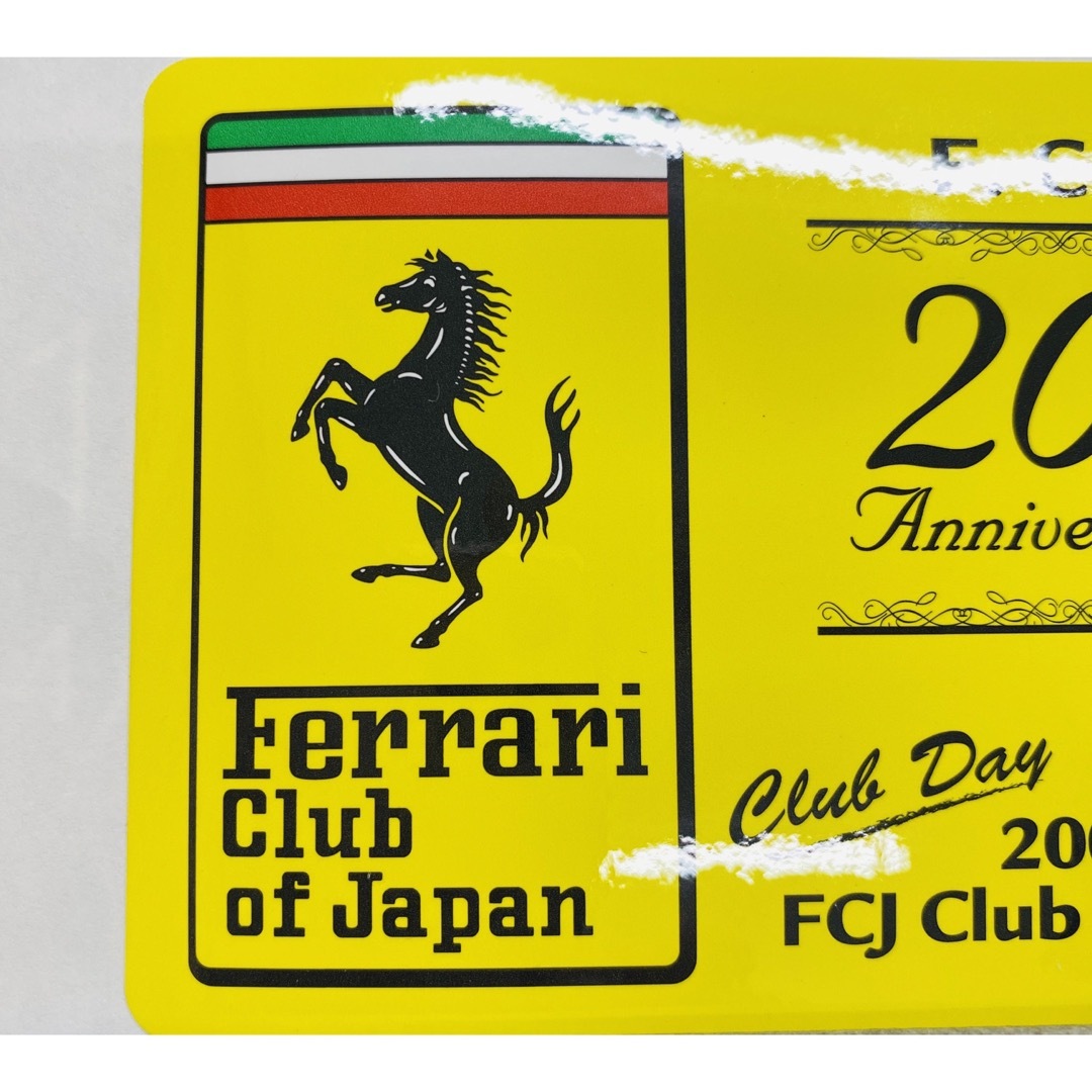 ferrari club of Japan ステッカー シール 未使用 FCJ