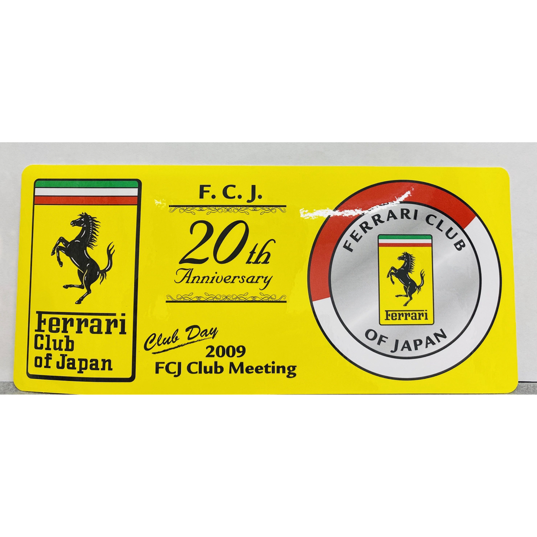 ferrari club of Japan ステッカー シール 未使用 FCJ www