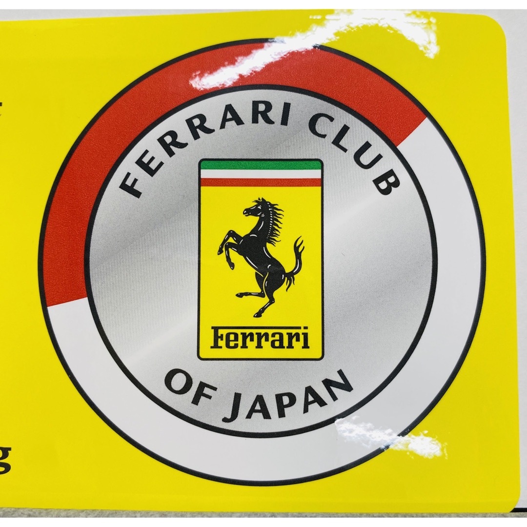 ferrari club of Japan ステッカー シール 未使用 FCJ