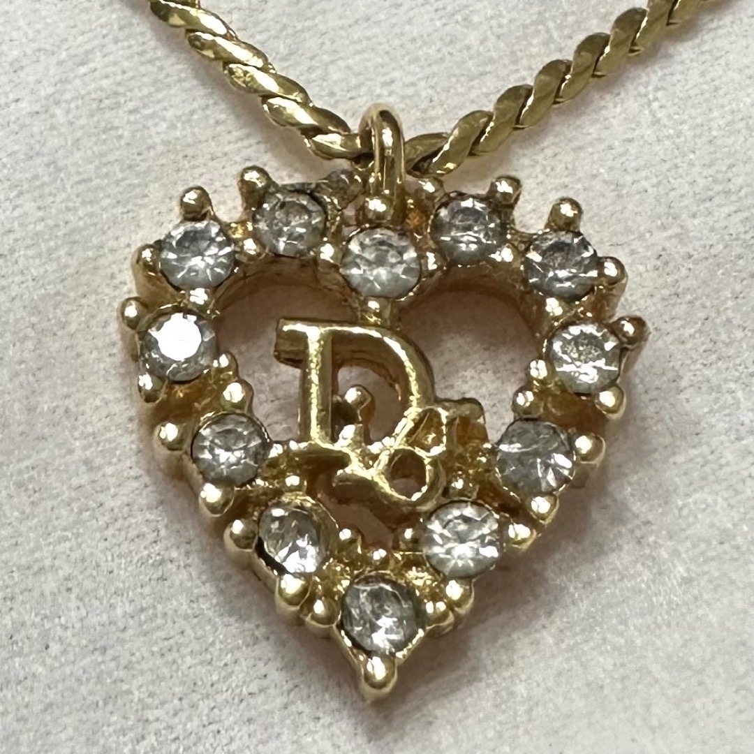 Christian Dior(クリスチャンディオール)のChristianDior ハート ネックレス ゴールド  レディースのアクセサリー(ネックレス)の商品写真