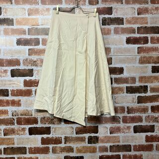 マカフィー(MACPHEE)の【MACPHEE】日本製タックフレア巻き風スカート(ひざ丈スカート)