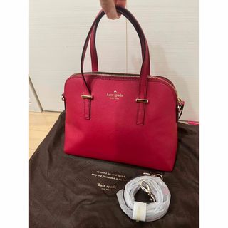 ケイトスペードニューヨーク(kate spade new york)のケイトスペード　2way ショルダーバッグ　レッド　赤(ハンドバッグ)