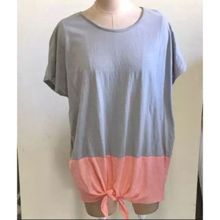 新品 SALE 切り替え チュニック Tシャツ レディース(カットソー(半袖/袖なし))