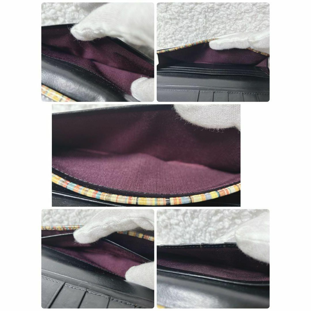 美品】ラスト1点 ポールスミス 長財布 ブラック レインボー 折り財布 ... 【美品】ラスト1点 ポールスミス 長財布 ブラック レインボー 折り財布