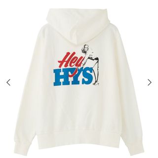 ヒステリックグラマー(HYSTERIC GLAMOUR)のオリビン様　ヒステリックグラマー パーカー白(パーカー)