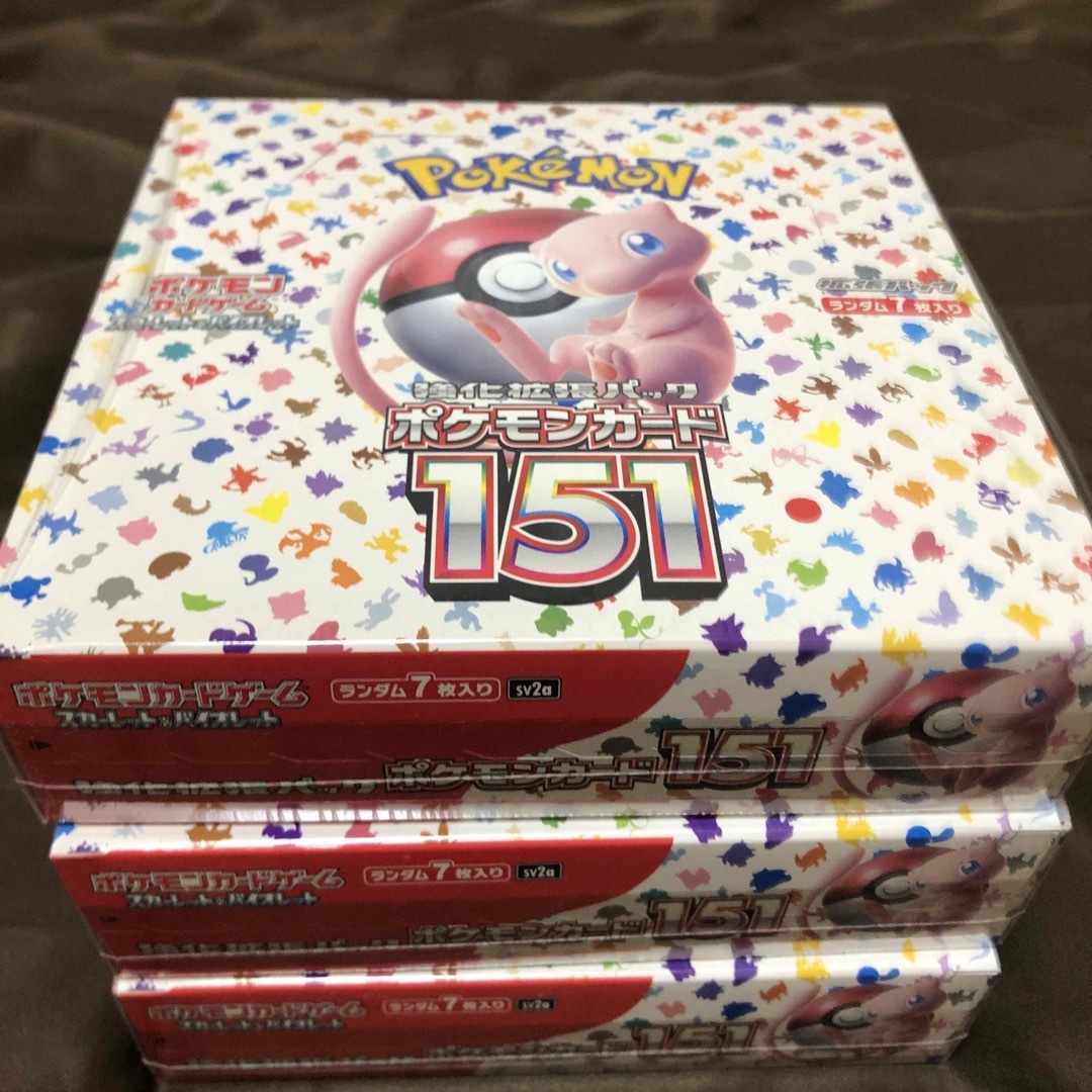 トレーディングカードポケモンカード　151 3box シュリ付き