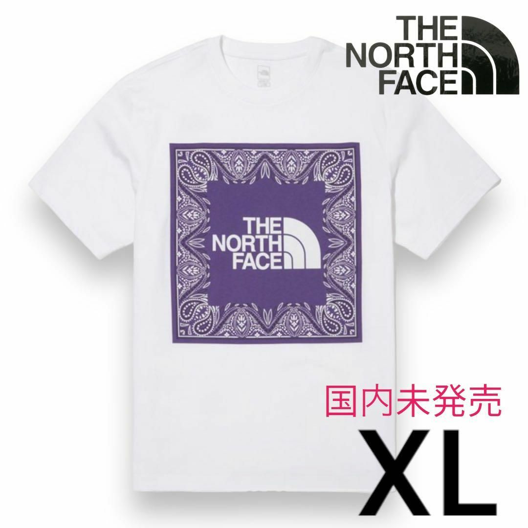 【韓国限定】ノースフェイス　ビッグロゴ バンダナ Tシャツ 　ＸＬサイズ