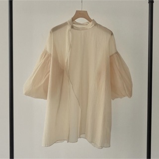 ミスティック(mystic)の【Èaphi】volume sleeve sheer blouse(シャツ/ブラウス(長袖/七分))