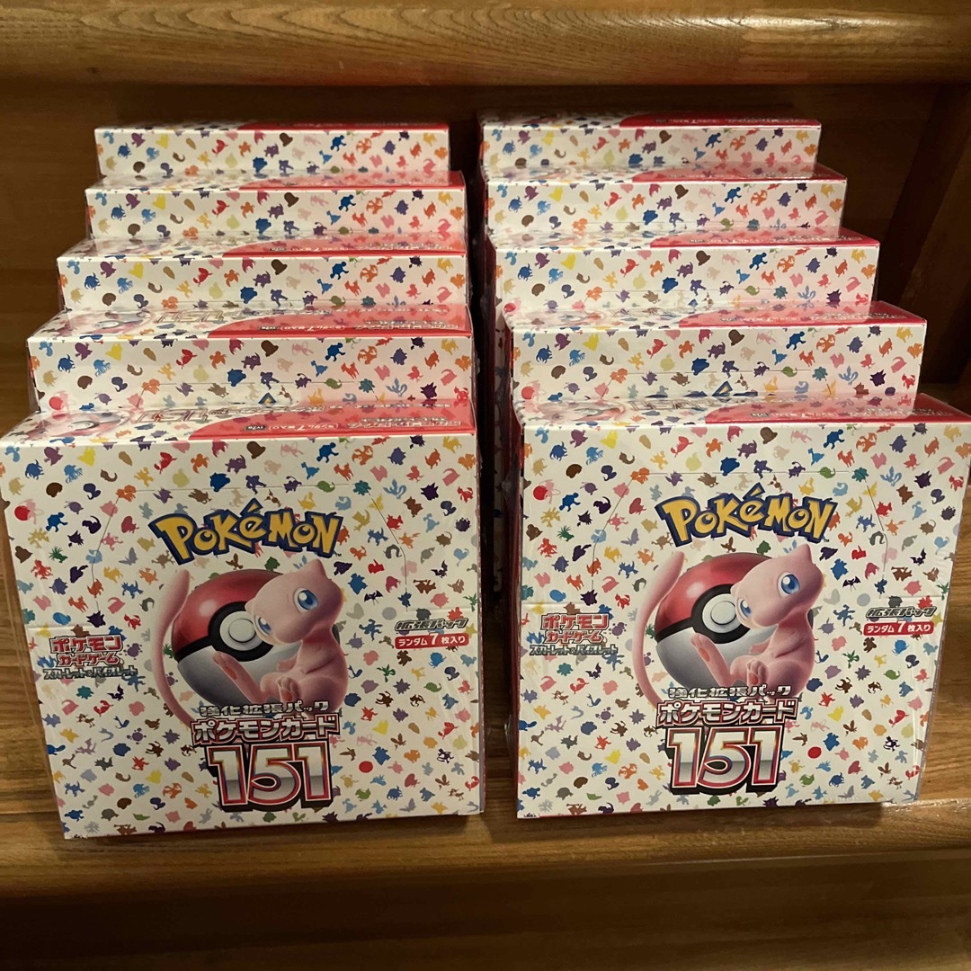 151 box シュリンク付き 10box ポケモンカード