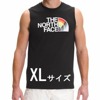 ザノースフェイス(THE NORTH FACE)のXL 黒 ノースフェイス メンズ タンクトップ レインボー プライド 日本未入(タンクトップ)