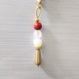 1点もの＊ハンドメイド＊子宝安産祈願＆子育てママにも♡天然石お守りチャーム(チャーム)