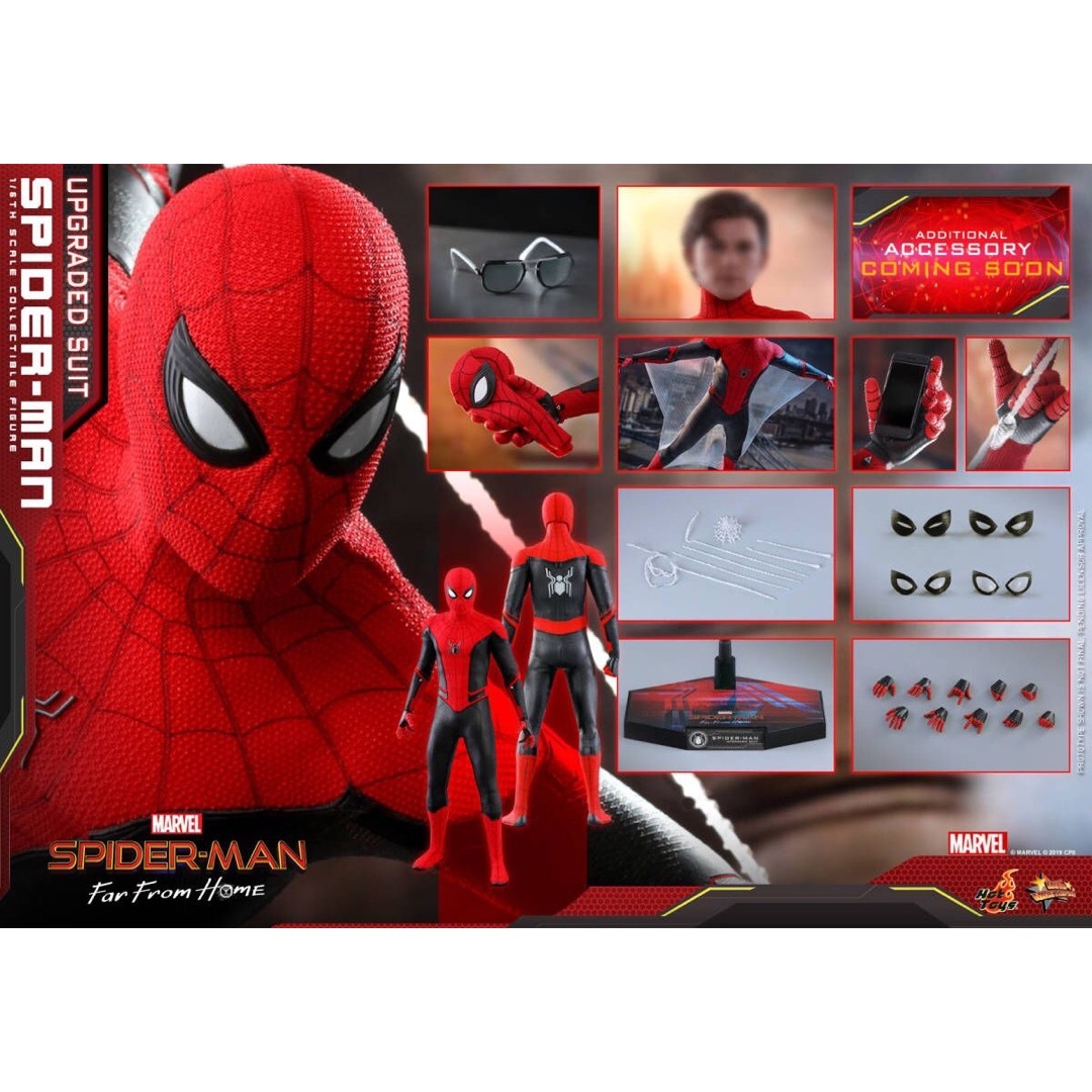 MMS542 ホットトイズ 1/6 スパイダーマン（アップグレードスーツ版）