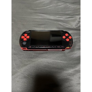 PSP 3000 ブラック レッド 付属品付き