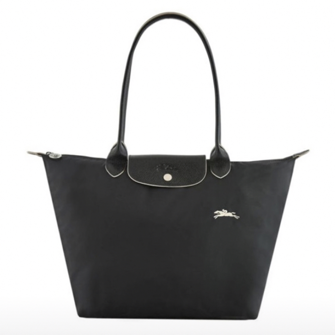 LONGCHAMP(ロンシャン)の【silver様】LONGCHAMP ル・プリアージュClubトートMブラック レディースのバッグ(トートバッグ)の商品写真