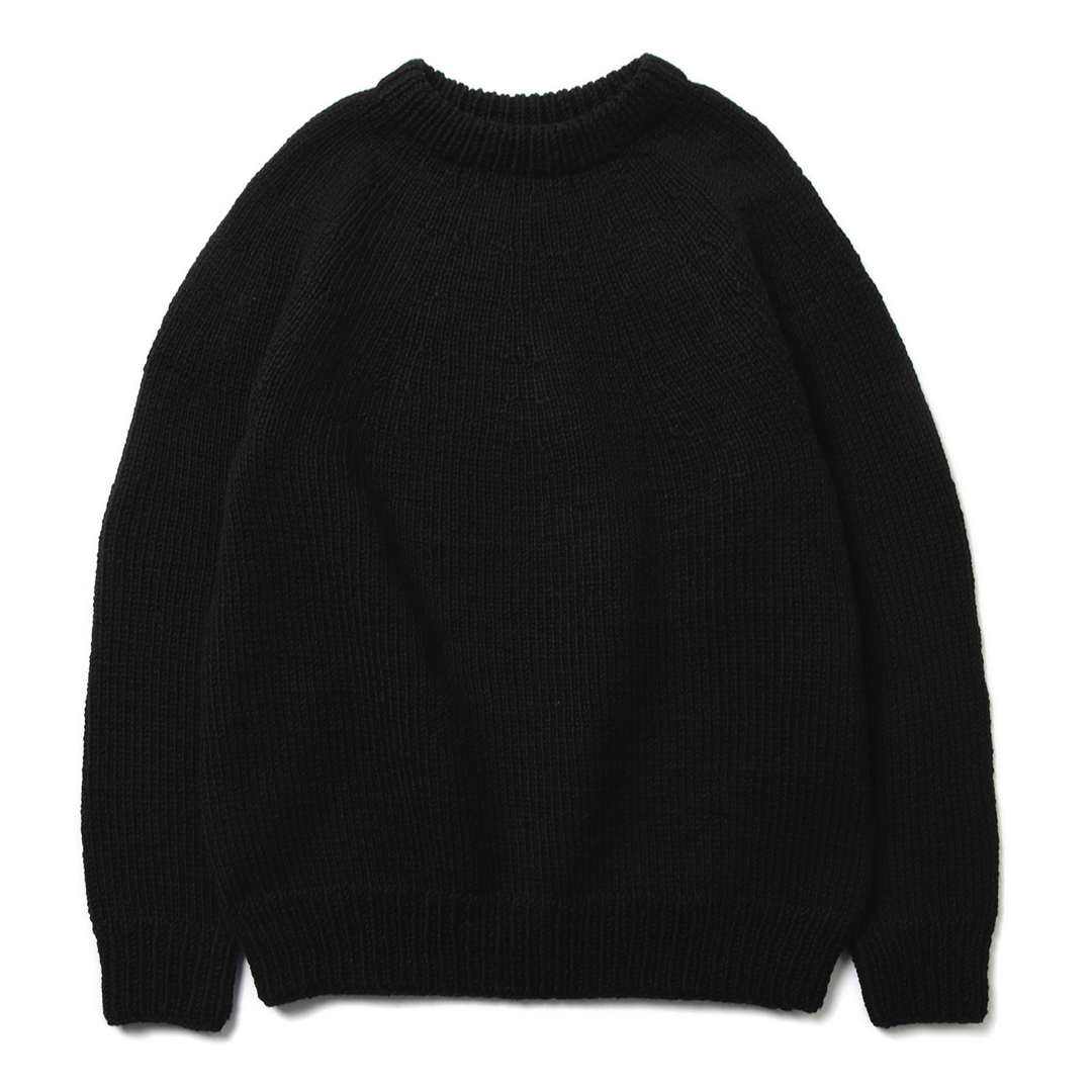 再入荷 22AW comoli ハンドクルーネックニット ブラック - 通販