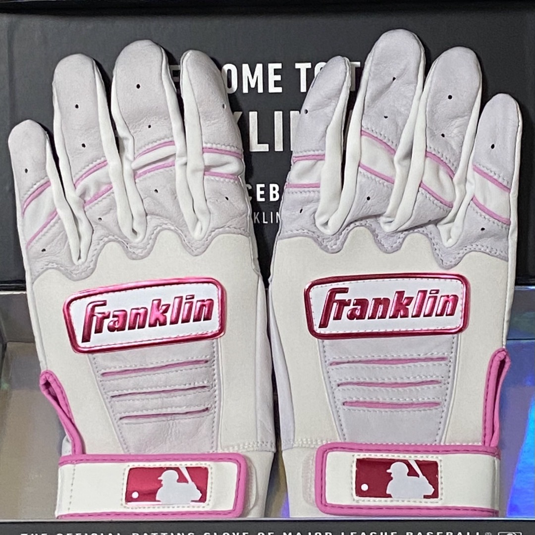Franklin Custom CFX Pro 白×ピンク Sサイズ バッテ-