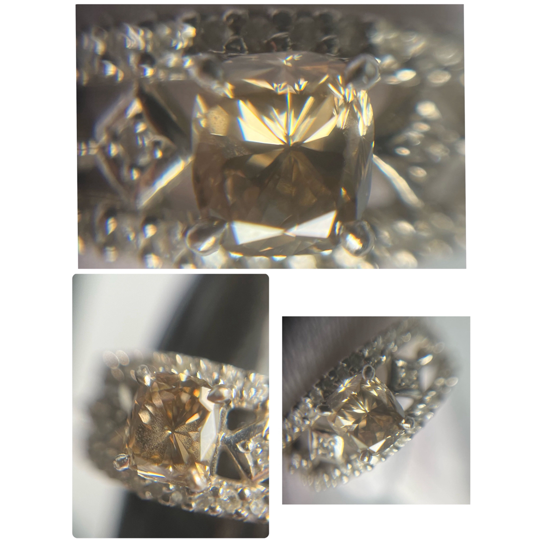 PT900 1.0CTオーバー　ダイヤモンドリング　品質証明書付き