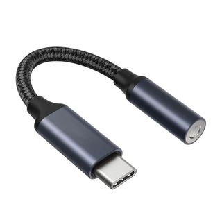 USB type c 3.5mm オーディオアダプタ Aux端子イヤホンジャック(変圧器/アダプター)