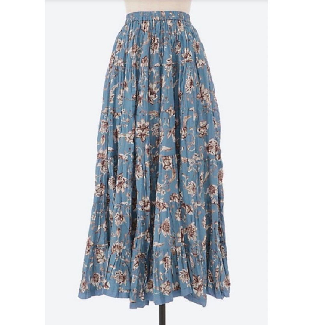IENA(イエナ)のIENA　MARIHA/マリハ　エンジェルのスカート ブルー レディースのスカート(ロングスカート)の商品写真