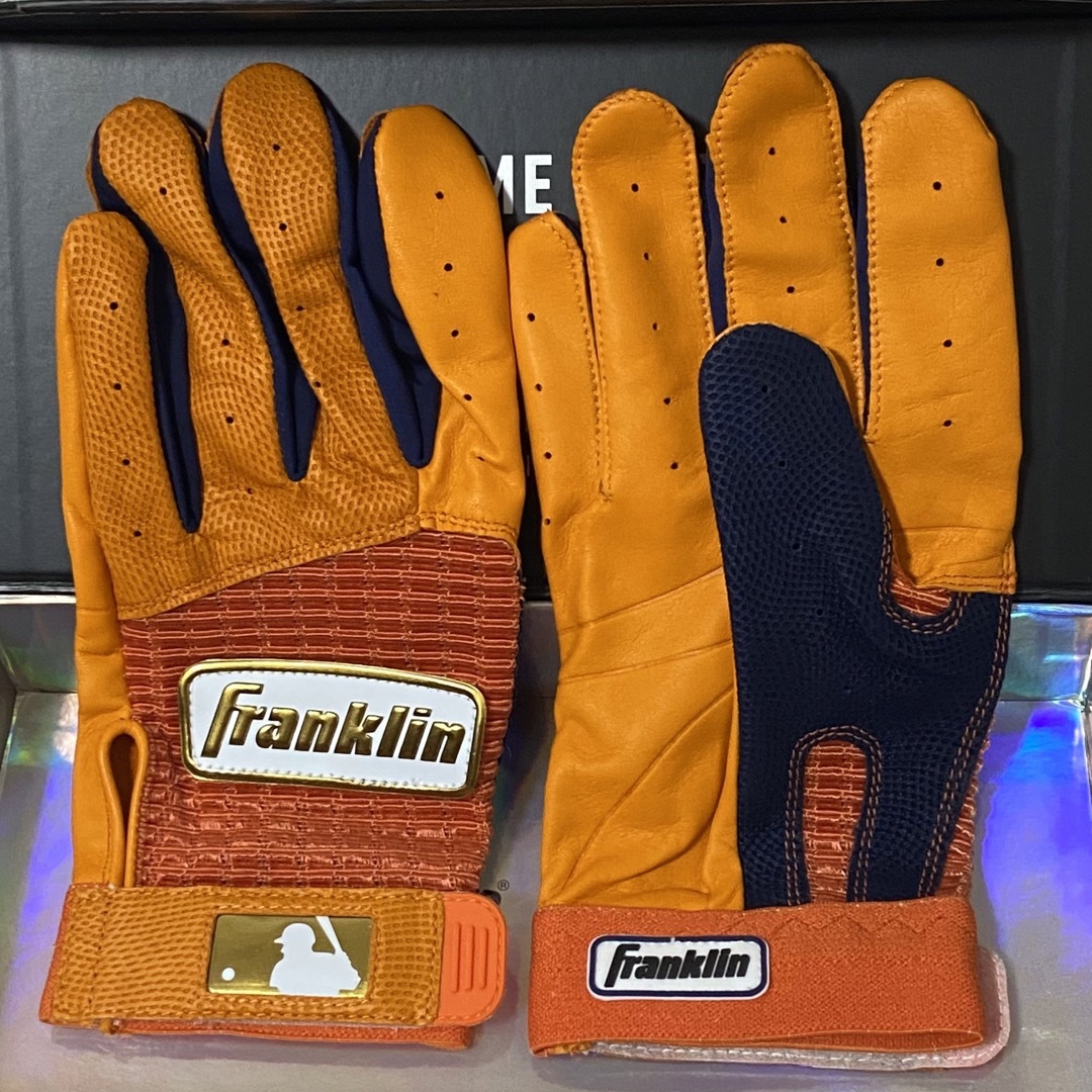 Franklin Pro Classic オレンジ×ネイビー Mサイズ バッテ www ...