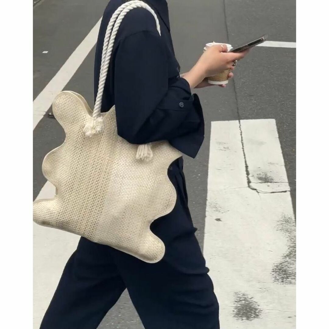 新品未開封 norienomoto wave tote bag / paille