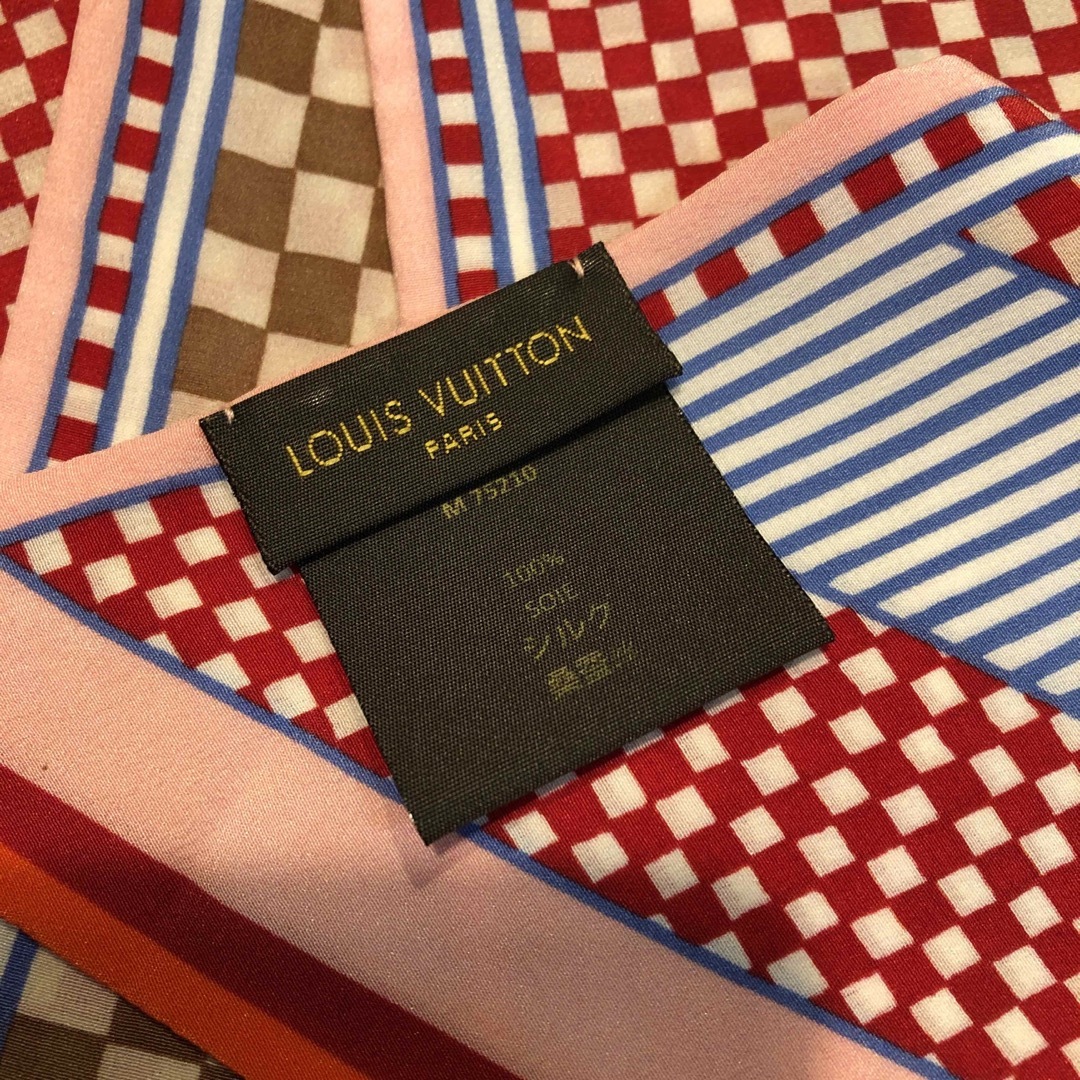 LOUIS VUITTON(ルイヴィトン)のルイヴィトン バンドー ダミエ アクアレル レディースのファッション小物(バンダナ/スカーフ)の商品写真