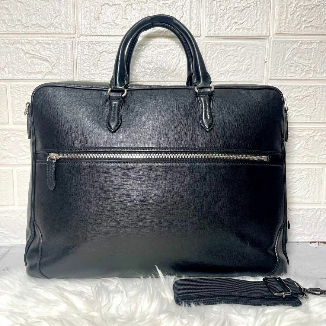 美品✨フジタカ 2way ブリーフケース 黒 クラリーノデュエ ビジネス
