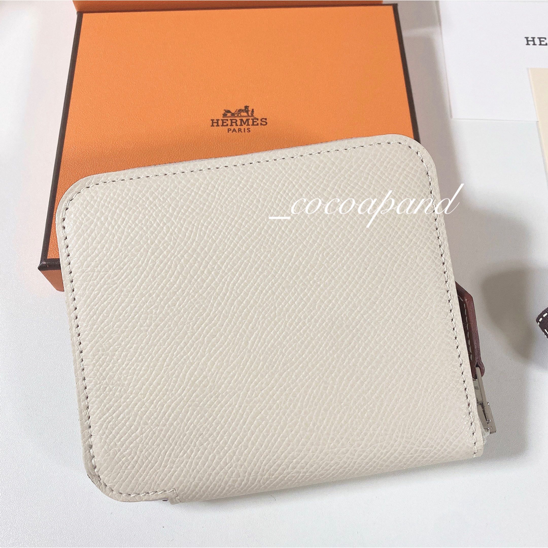 HERMES◆エルメス◆シルクインコンパクト◆財布◆クレ モーヴパール◆新品