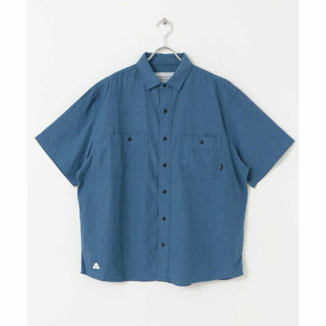 Sonny Label(サニーレーベル)の【INDIGO】【M】POLeR EMB CHAMBRAY SHORT-SLEEVE SHIRTS メンズのトップス(シャツ)の商品写真