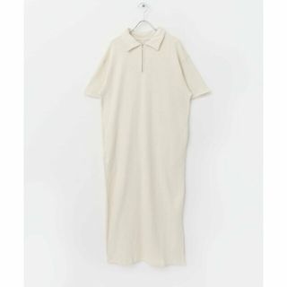 アーバンリサーチドアーズ(URBAN RESEARCH DOORS)の【キナリ】『別注』Sports Wear*DOORS ハーフジップ半袖ワンピース(ロングワンピース/マキシワンピース)