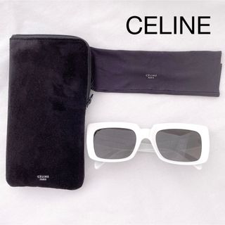 セリーヌ(celine)のCELINE セリーヌ　フルリム　スクエア　サングラス　メガネ　眼鏡　美品(サングラス/メガネ)