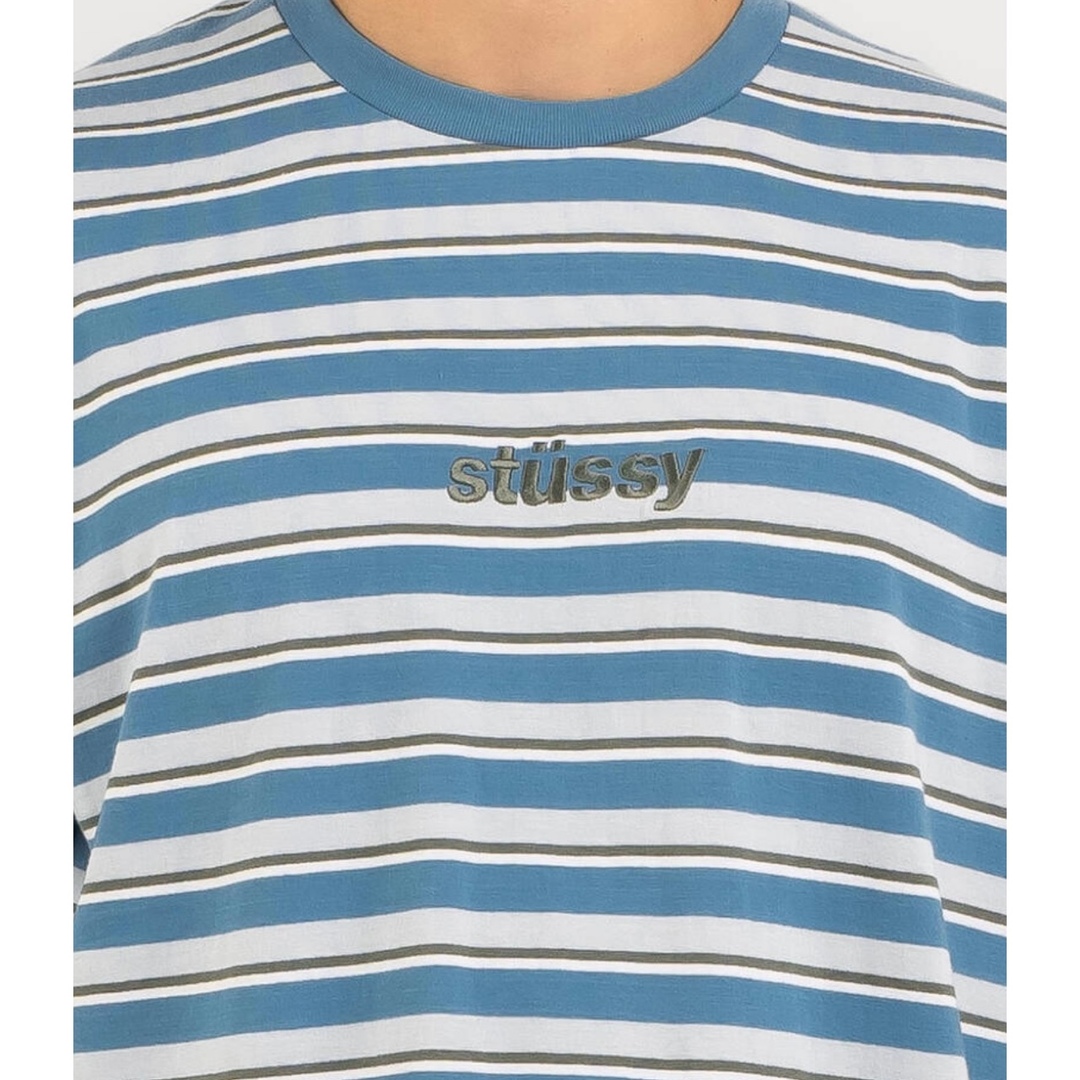 STUSSY stripe cotton shirt