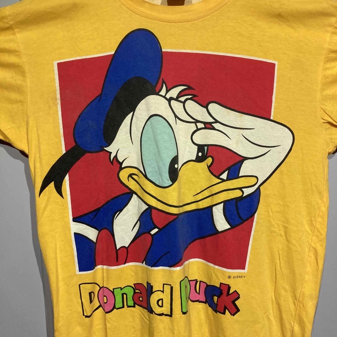 MICKEY\u0026CO DisneyドナルドダックTシャツ穴くぐりヴィンテージ