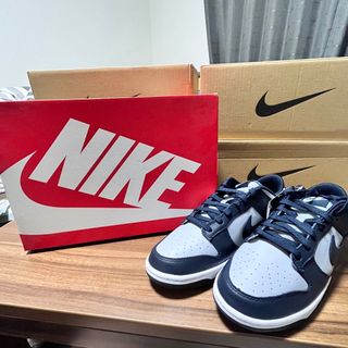 ナイキ(NIKE)のNIKE dunk low チャンピオンシップネイビー　27.5(スニーカー)