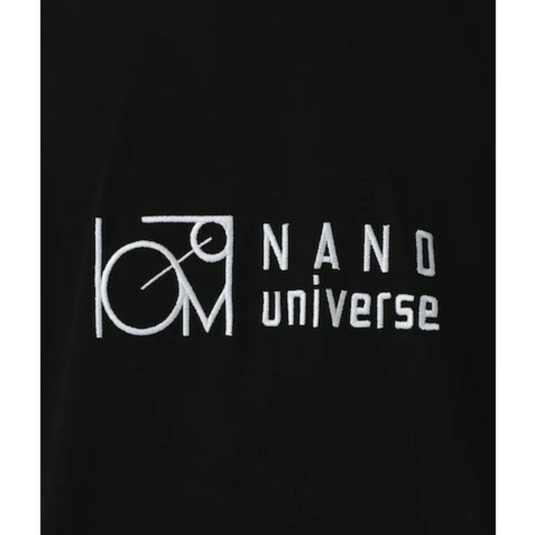 nano・universe(ナノユニバース)の新品★WEB限定 ロゴ刺繍クルー半袖 フロントロゴ　ゆったり　オーバーサイズ メンズのトップス(Tシャツ/カットソー(半袖/袖なし))の商品写真