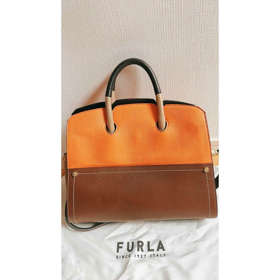 レア♡新品♡FURLA♡メトロポリス♡オレンジ